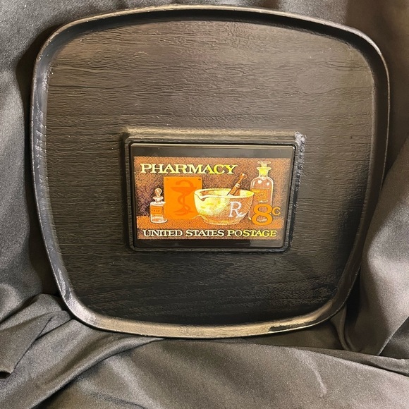 Westwood Thermo-Serv Serving Tray featuring the 1972 U.S Pharmacy Postage Stamp - Picture 5 of 12